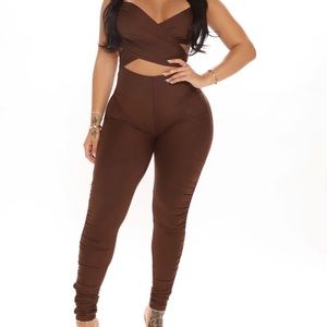 FN XL Brown Jumpsuit